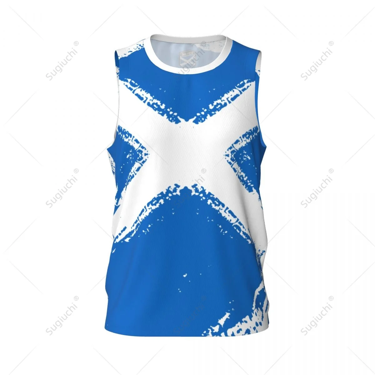 Men Basketball Sports Scotland Flag Running Fitness Multifunction Sleeveless shirt Custom Name Nunber Exclusive