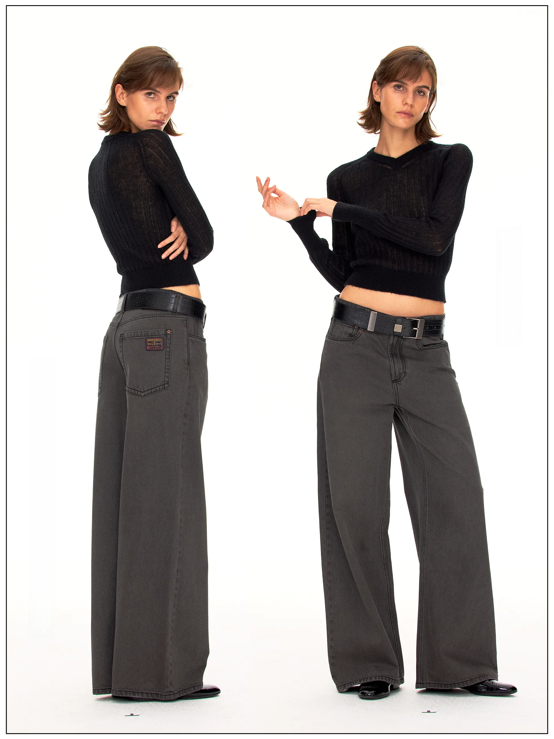 

Винтажные джинсы-карго из денима с низкой посадкой, прямые, из хлопка с эластаном, женские, модные, осенний сезон