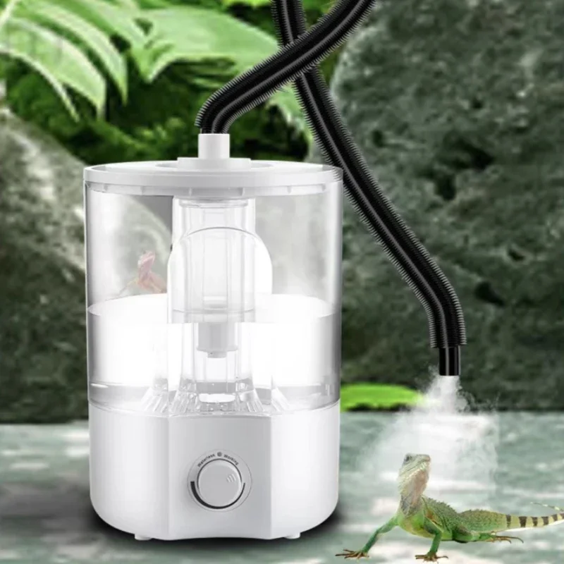 Reptile Humidifier Adjustable Silent Large Capacity Terrarium Humidifier Plant Lizard Ultrasonic Fogger Small Pet Fog Generator