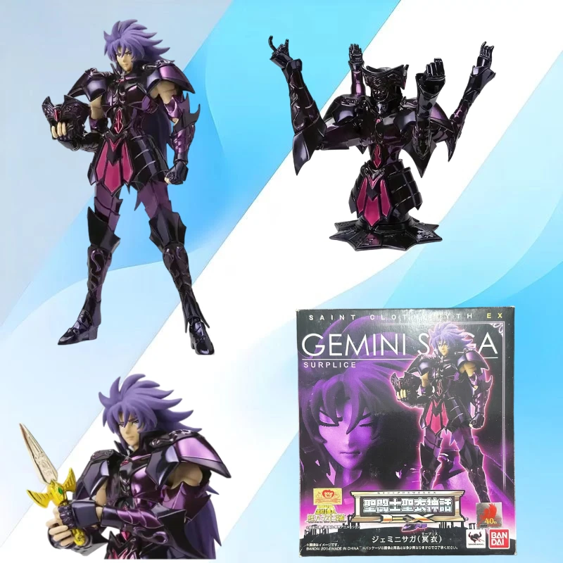 

Оригинальные фигурки BANDAI Saint Seiya Cloth Myth Surplice EX 2.0 Resurrection Black Gemini Saga в наличии, аниме-модели, игрушки