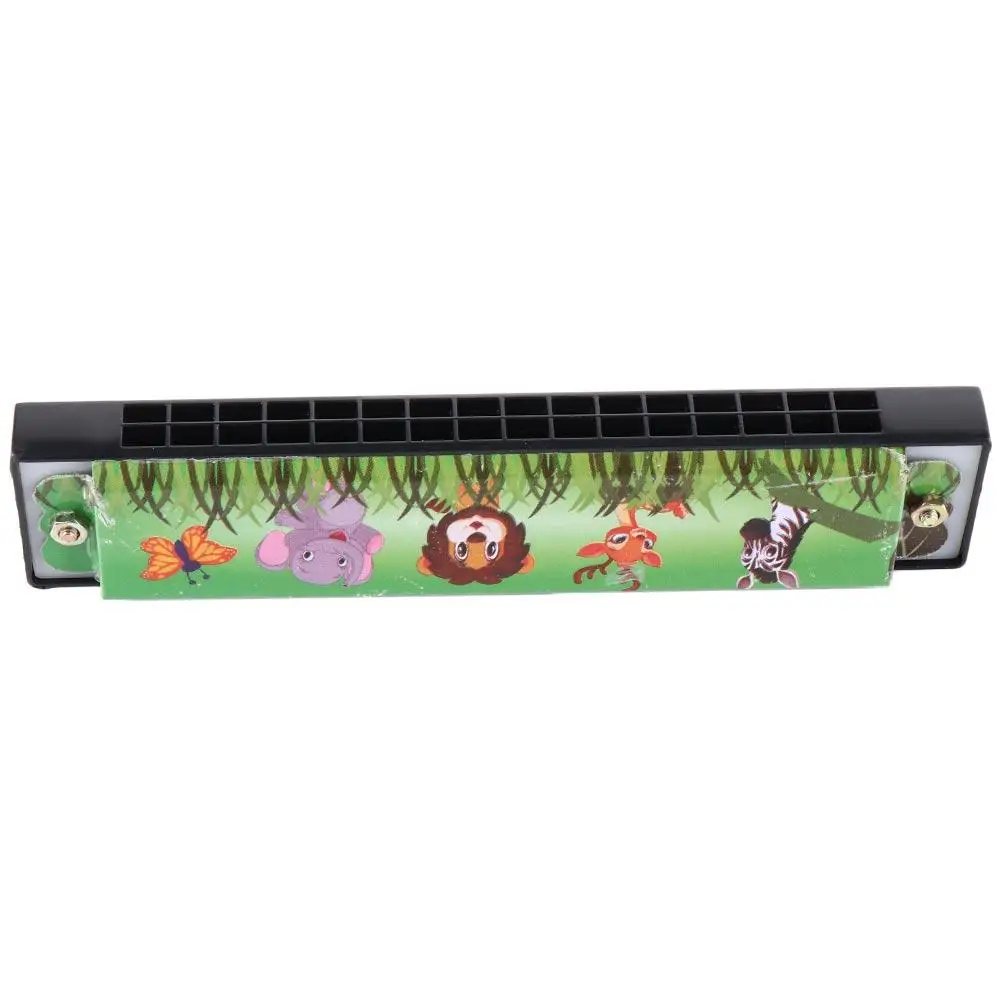 Montessori Educational Toys Metal Painted Harmonica Educational Montessori 16 Holes Harmonica Cute 16 Holes Mouth Organ Beginner