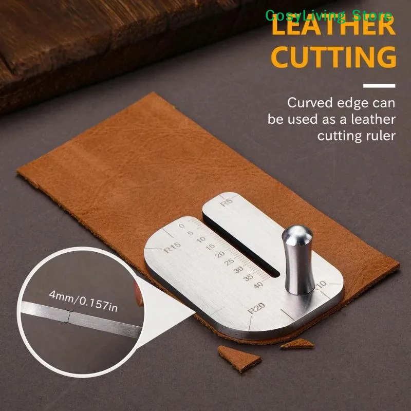 [CL]Leather Stitching Punch Aid Plate Leather Working Tools For Pull Up Prong Punch Stainless Steel Claw Punch Partner[CL]