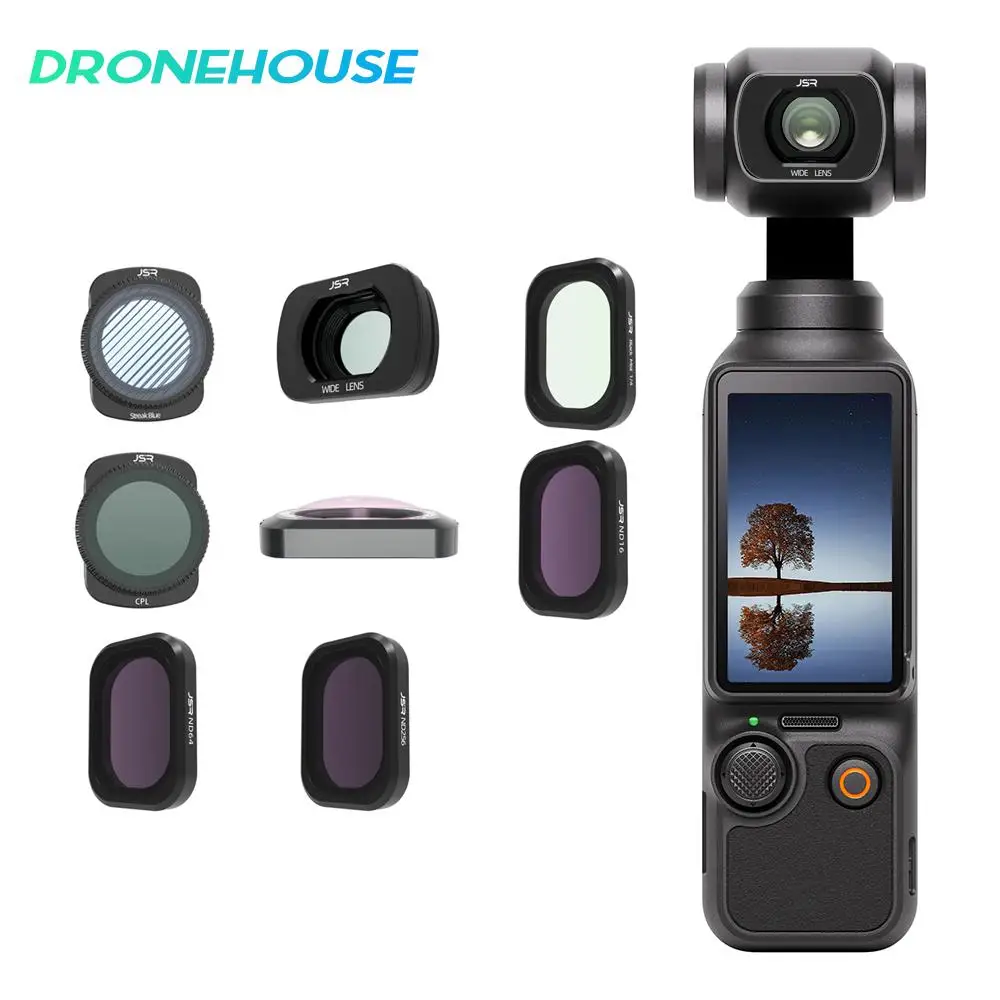 عدسة تصفية واسعة الزاوية ND 8/16/32/64/256 CPL مرشحات الكاميرا حامي مجموعة ل DJI OSMO جيب 3 يده Gimbal الملحقات
