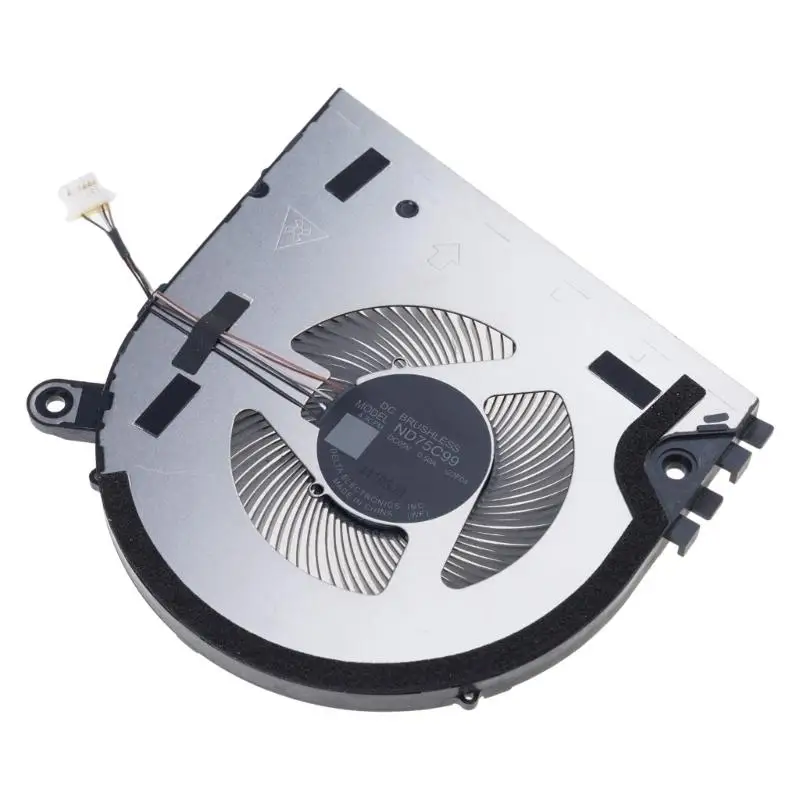 R53C Laptop CPU Cooling Fan DC5V 0.45A 4Pin 4wires Coolers Fan for 7440 7640 2023 13th Coolers Fan