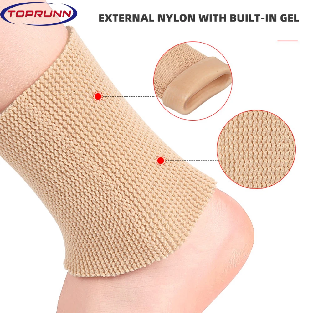 1Pcs Gel Ankle Sleeves Padded Skate Socks Ankle Protection Skating Roller Riding Ski Or Tattoo Wipes Manicure Supplies