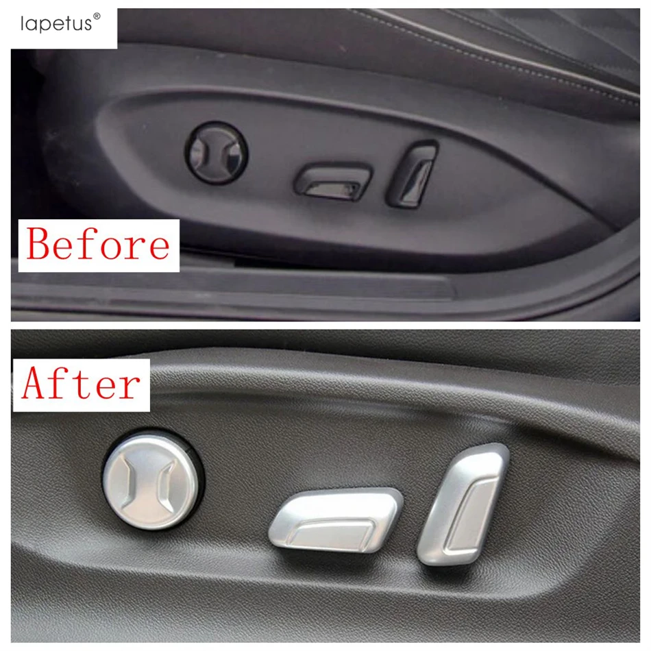 For VW Volkswagen Passat B8 2015 - 2022 Car Seat Adjust Button Switch Control Sequins Decoration Cover Trim Matte Accessories