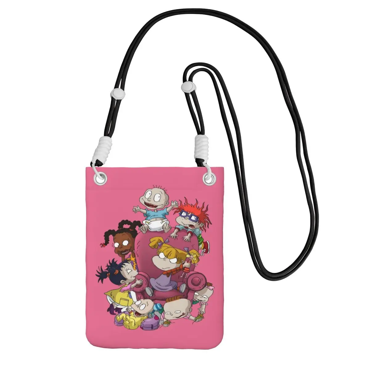 

Custom R-Rugrats Mobile Phone Bag Women Men Fashion Cute Cartoons Shoulder Crossbody Bag Lipstick Bag Mini Shoulder Purse Wallet