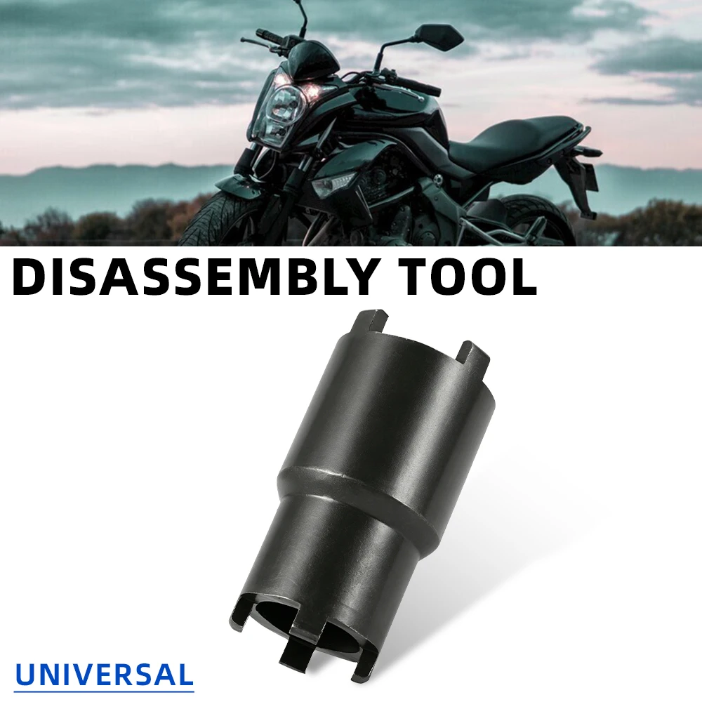 Ferramenta de remoção de porca de motocicleta, chave preta de porca de bloqueio de embreagem de duas cabeças, ferramentas de reparo de moto para ktm yamaha honda suzuki kawasaki