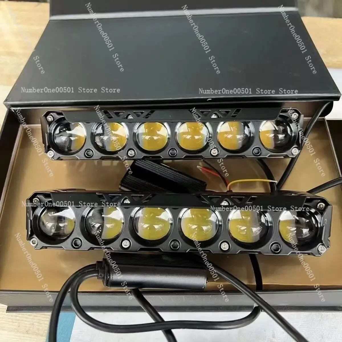 6 LED Super Lens Spotlight for Off Road Car Grille High Performance Linear Heat Dissipation Road Light -lbw011