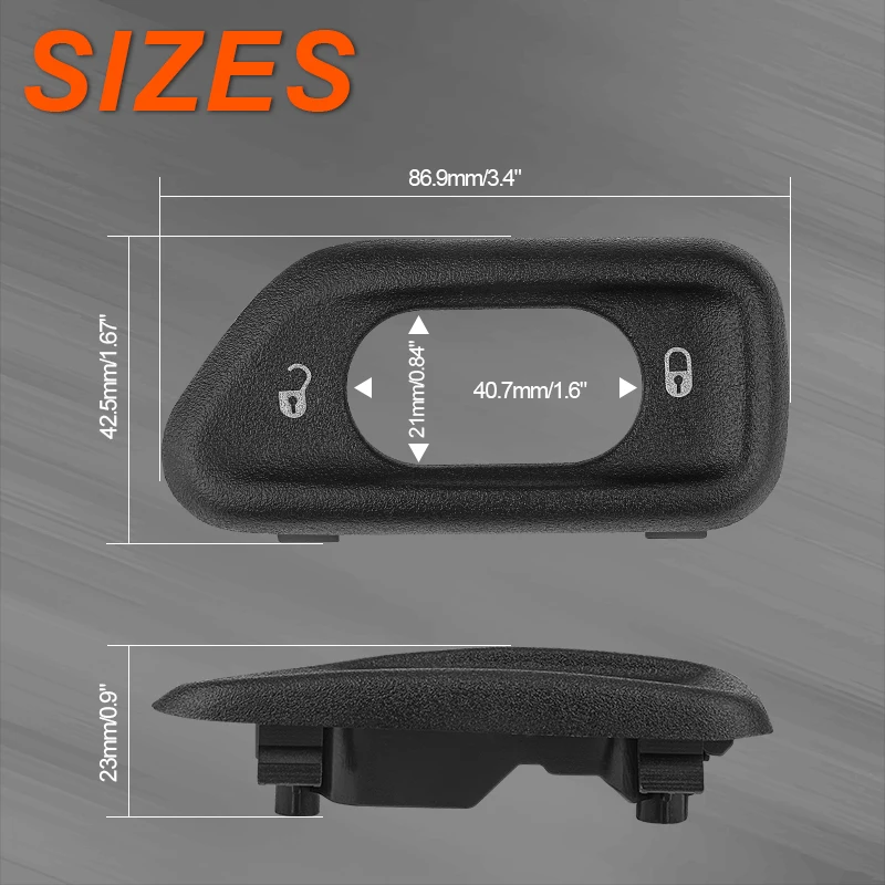 غطاء مفتاح قفل باب أوتوماتيكي ، LH و RH لسيارة جيب wrragler JK من من من من من من من من أجل سيارة جيب