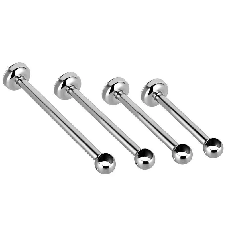 Image 5: Poteau suspendu épais en acier inoxydable, 1 pièce, tuyau rond, siège haut, bride, siège Durable et robuste pour placard