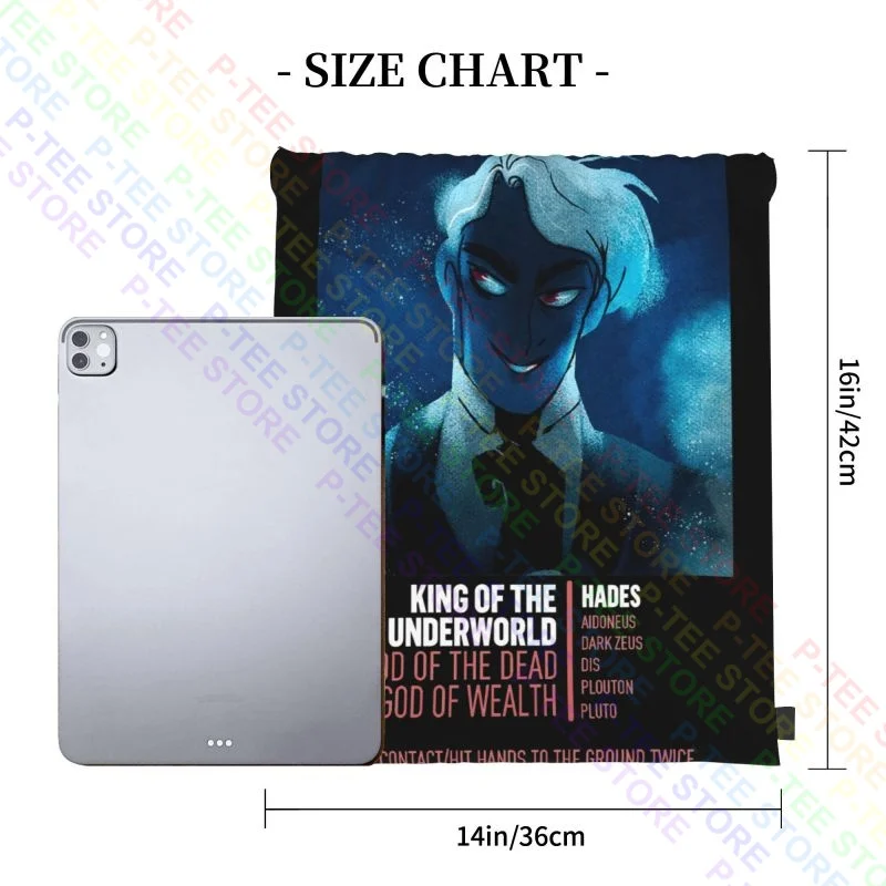 Lore Olympus Hades Business Card Drawstring Bags Gym Bag Fashion Schoolbag Lightweight Outdoor Running