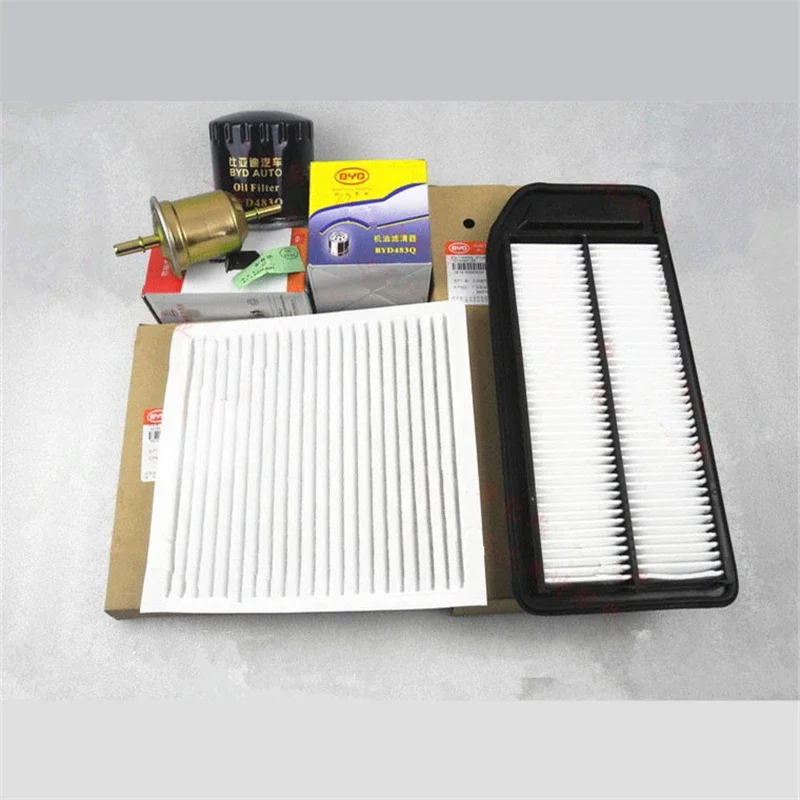 

Filter set for BYD F6 2.0L air filter&oil filter&fuel filter&Air conditioning filter 483Q engine