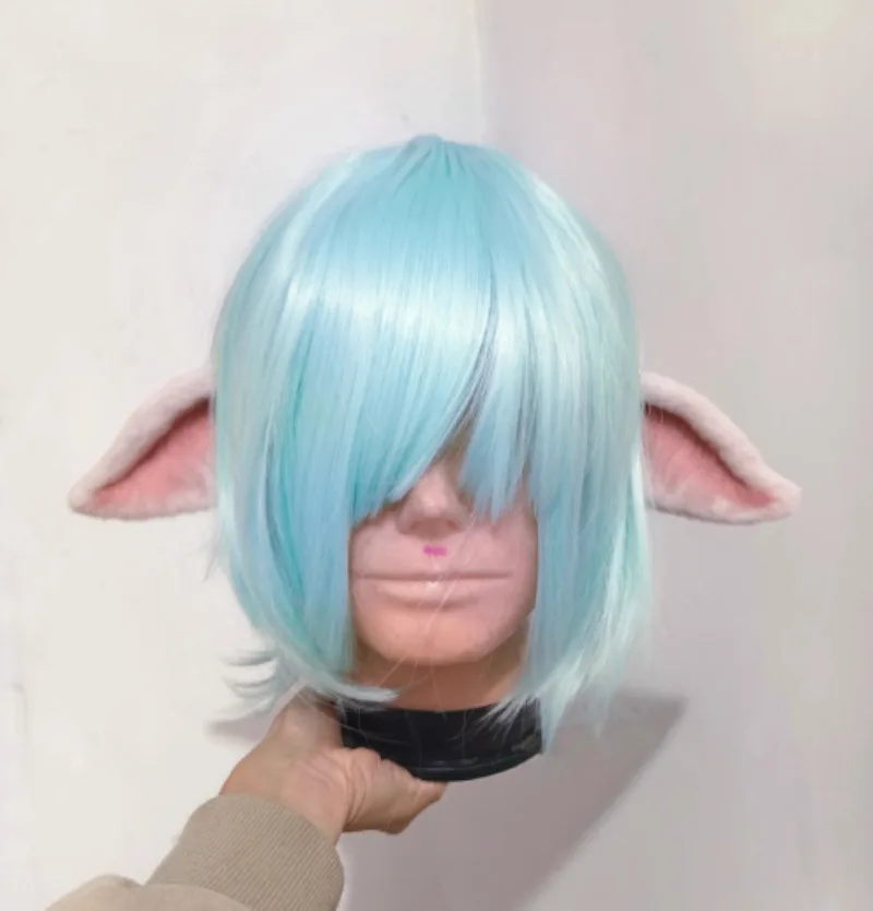 

Zenless Zone Zero Lucia Anime Cosplay Handmade Animal Ears Beast Tail Prop Cartoon Wolf Ear Tails Customized Props Xmas Gift