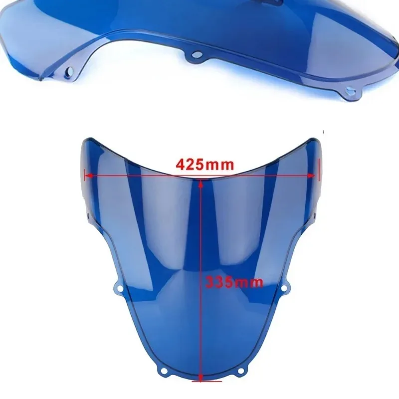 Motorcycle Windshield Double Bubble WindScreen Visor Fairing Deflector For Suzuki GSXR1000 2000-2002 GSXR600 750 K1 2001-2003