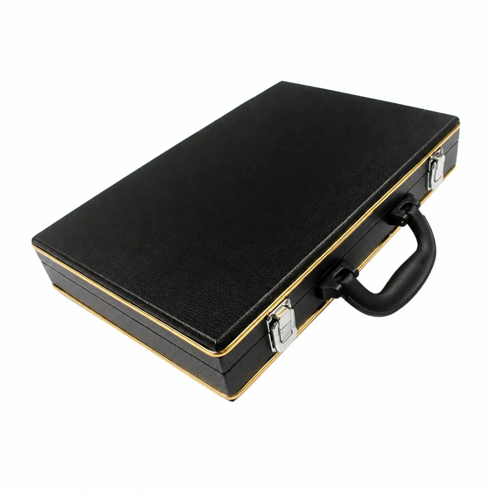 Professional Billiard Ball Case 22 Slots Snooker Storage Box PU Leather Hard Shell with Metal Corner Protectors