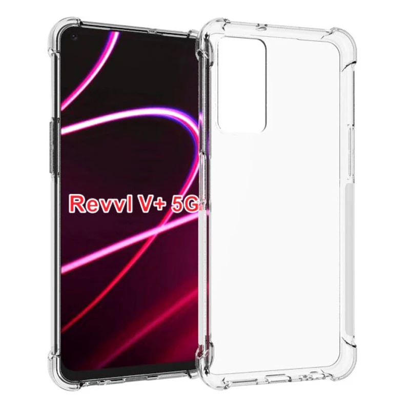 T-Mobile Revvl V Plus 5G Case Air Cushion Shockproof Airbag Silicon Cover TPU Back Cover Case for T-Mobile Revvl V Plus RevvlV+