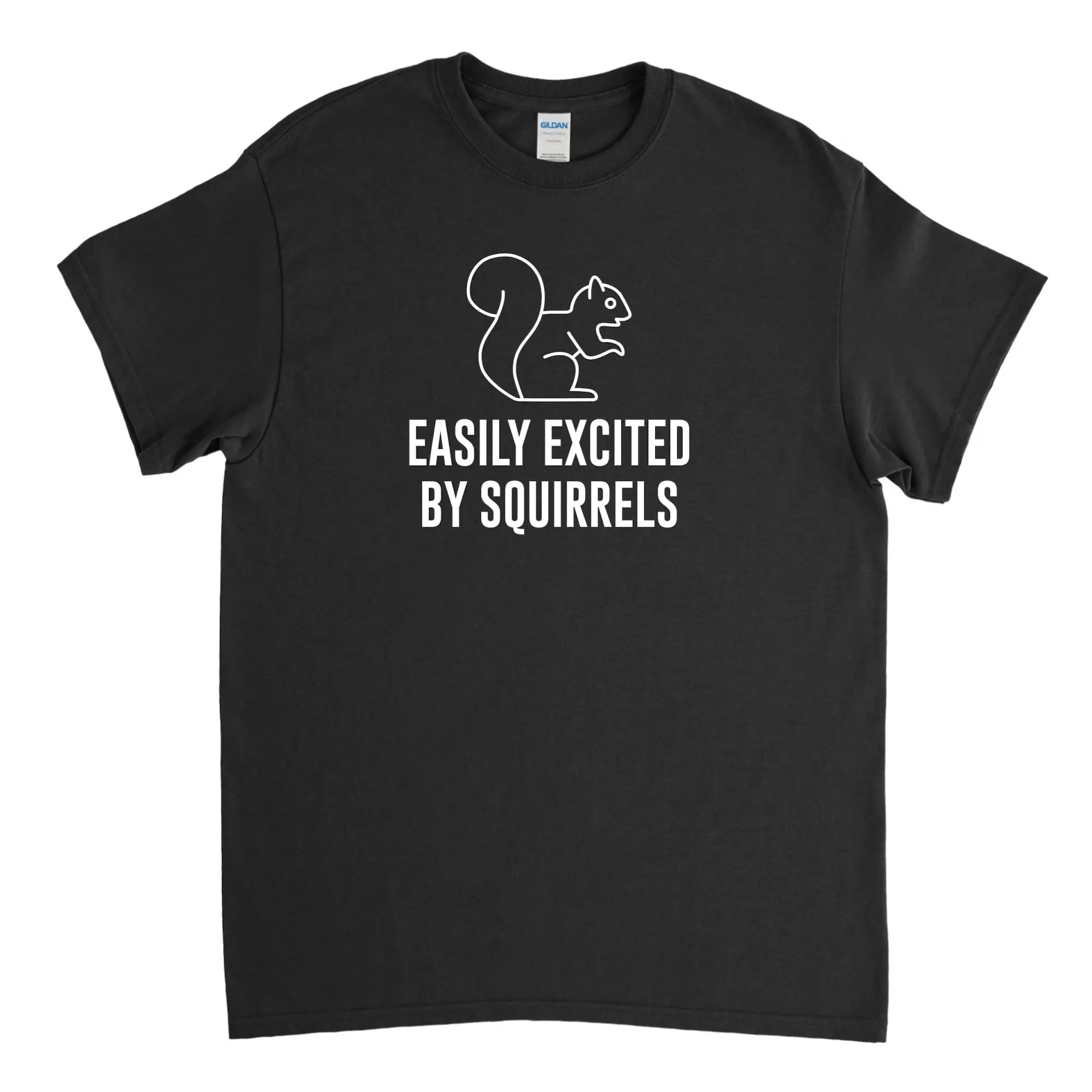 Easily Excited by Squirrels,Squirrel T Shirt,Squirrel Tee,Squirrel Lover,Pet Squirrel,Squirrel Dad,Squirrel Shirt