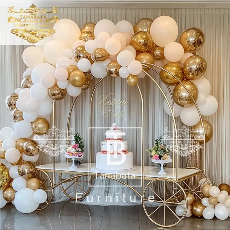 Party Decoration Cake Table Dessert Bar Candy Cart with Wheels