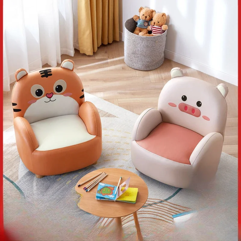 Small Sofa for Children Cute Chair Modern Lazy Stool Creative Cartoon Sofa for Kids Playroom Furniture Stylish Kids Seating