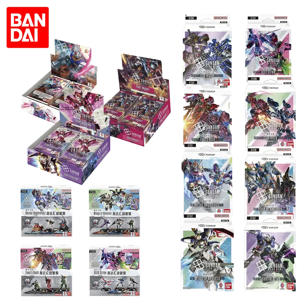 bandai-genuine-gundam-card-iron-flower-elegy-gd-03-basic-deck-st07-cards-chinese-version-ready-collectible-cards-toy-gifts