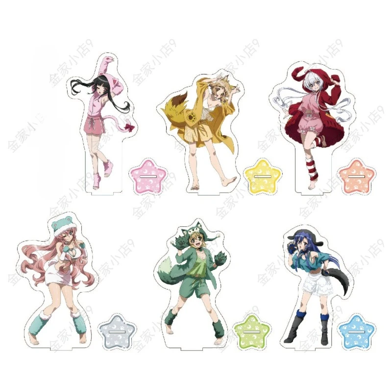 Senki Zessho Symphogear Plate Desk Decor Animal Pajamas Standing Kazanari Tsubasa Collection Ornament Yukine Chris Acrylic Doll