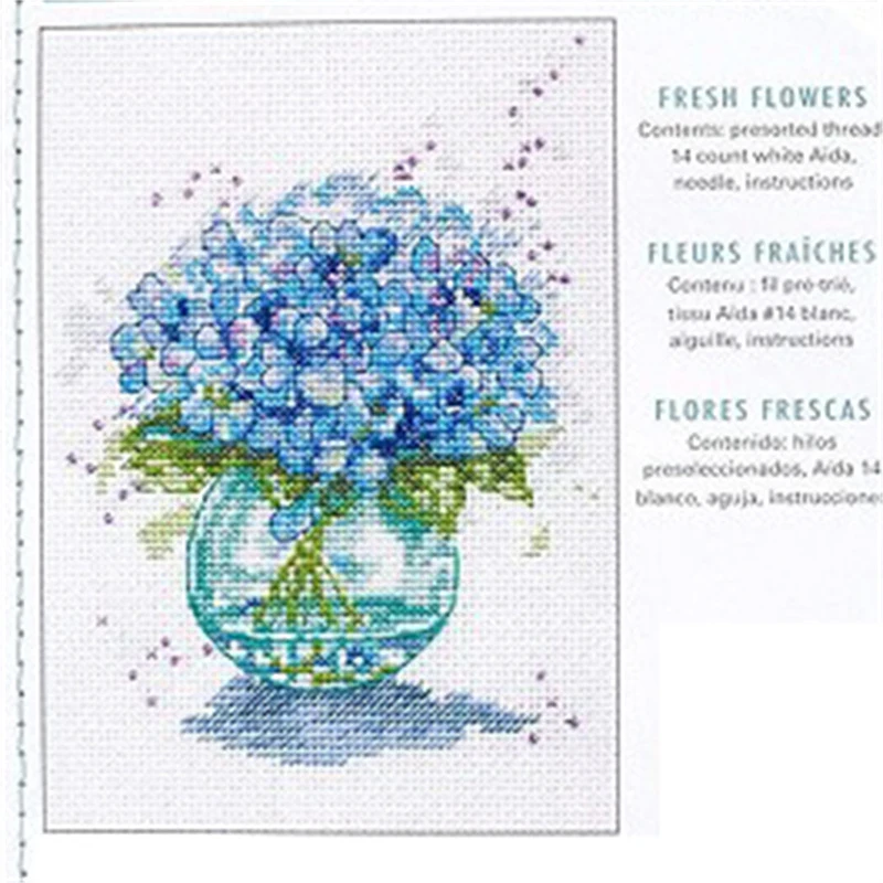 Conjunto de tela de hilos de punto de cruz para manualidades, kit de manualidades y creatividad, novedad de 6799