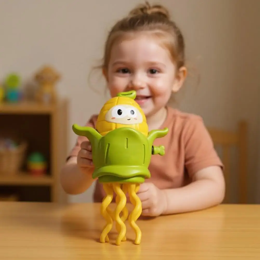 Crawling Octopus Corn-Shaped Dancing Octopus Interactive Clockwork Educational Learning Game Crawling Octopus Figurine ﻿