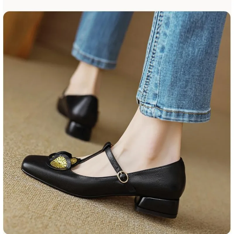 Luxury Rome Shoes Women Elegant Shallow Shoes Summer 2024 Pointed Toe Retro Shoes Designer Dress Walking Flats  for Women