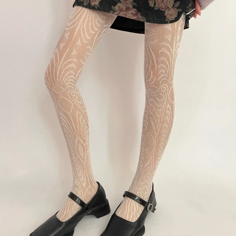 New Women's Tights Sexy Charming Mesh Women Bottom Pantyhose Fashion Fishnet Ladies Office Party Leggines Hollow Out Stockings