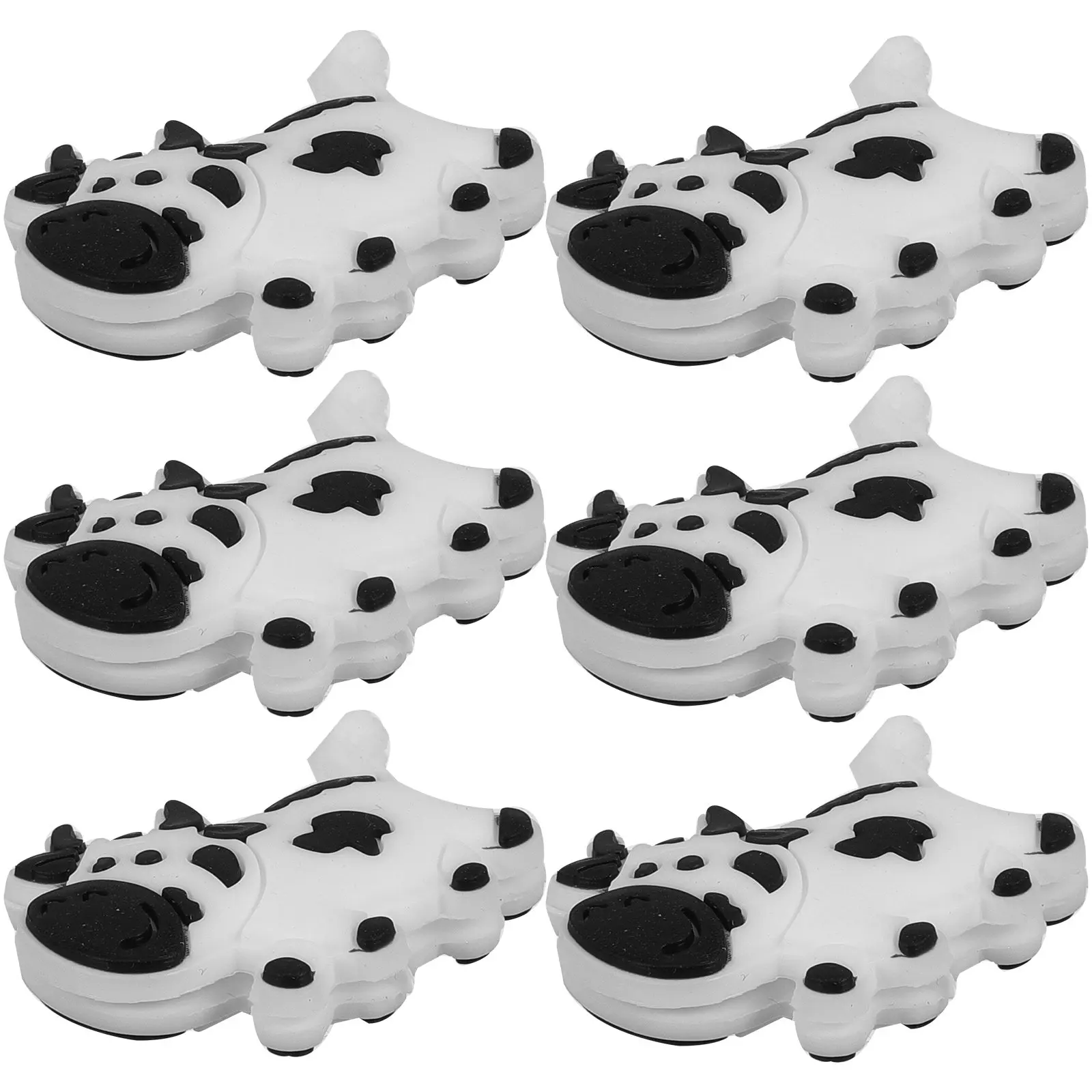 

6Pcs Tennis Racket Silicone Vibration Dampeners Shock Absorbers Creative Animal Shape Tennis Accessories Outdoor Use