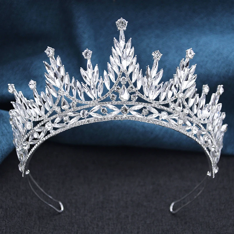 Copricapo da sposa viola di lusso diademi e corone di cristallo per abiti da sposa corona principessa accessori per capelli gioielli corona