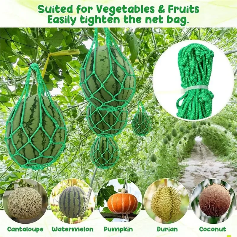 For Garden Support Melon Hammock Net- 20-Pack, Protects Watermelon, Squash, Cantaloupes