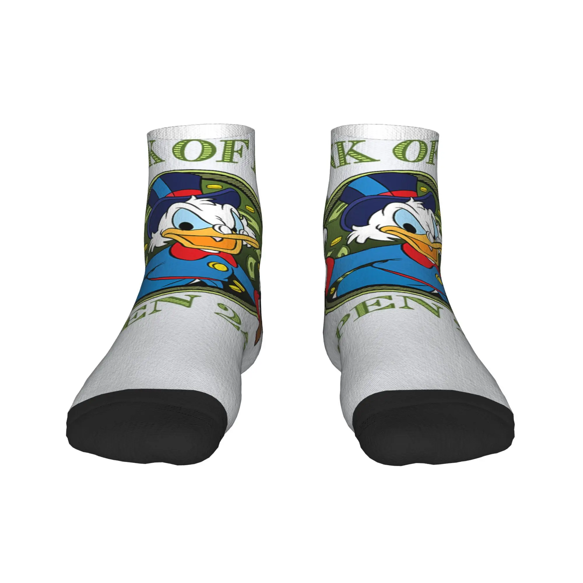

DuckTales Bank of Dad Socks Donald Duck Trendy Ankle Socks Summer Non Skid Men Comfortable Graphic Running Sports Casual Sock