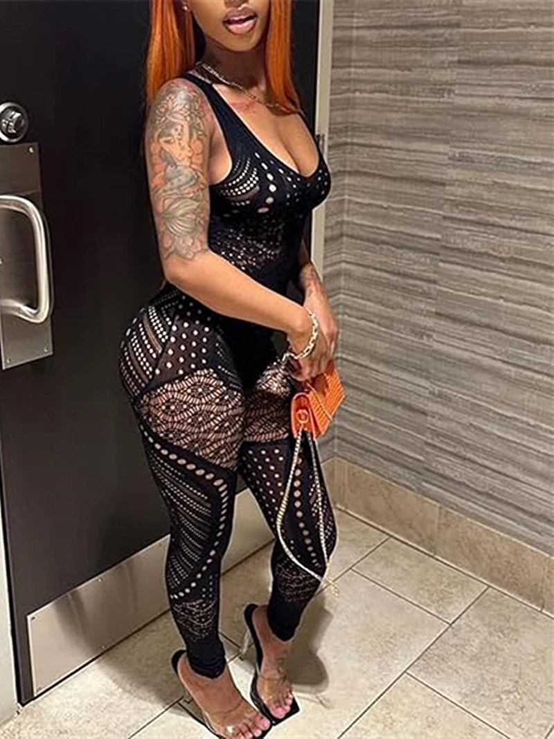 Adult Female Bodycon Erotic Open Crotch Lingerie For Women Mesh Teddy Jumpsuit Bodysuit Fishnet Tights Porn Sexy Lingerie Outfit