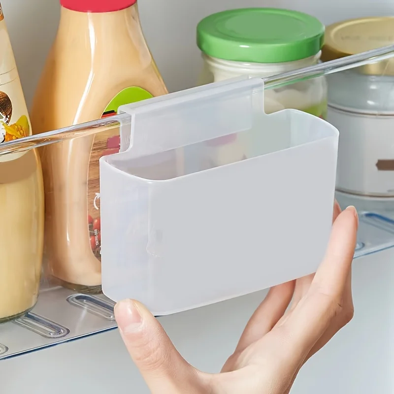 1 household kitchen refrigerator side door storage box hanging seasoning package sauce package storage box shelf