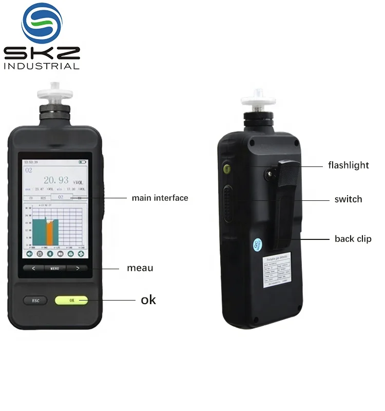 

SKZ1050E-Br2 High-precision Anti-interference Portable Bromine Gas Detector Br2 Single Gas Detector