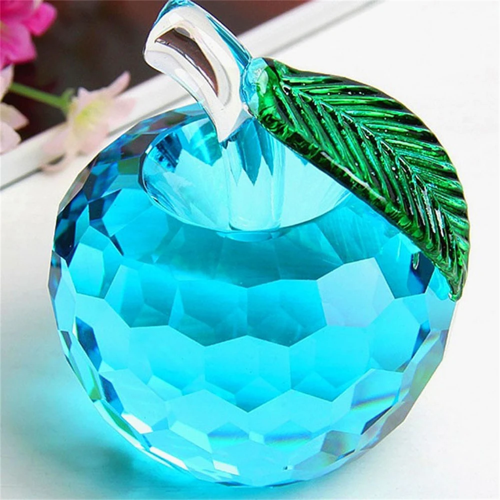 

Colorful Christmas Crystal Apples Artistic Creative Apples Souvenir Gift Room Table Decorations Ornaments for Christmas Eve