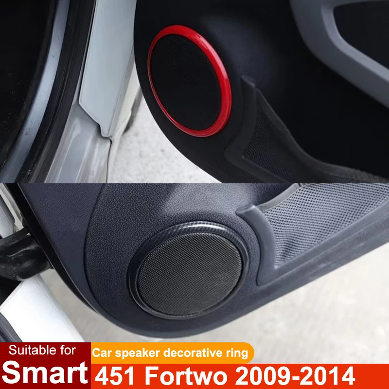 

Для Smart Barbus 451 Fortwo 2009-2014 автомобильный дверной звуковой сигнал, декоративное кольцо, интерьер автомобиля, модификация, наклейка, аксессуары