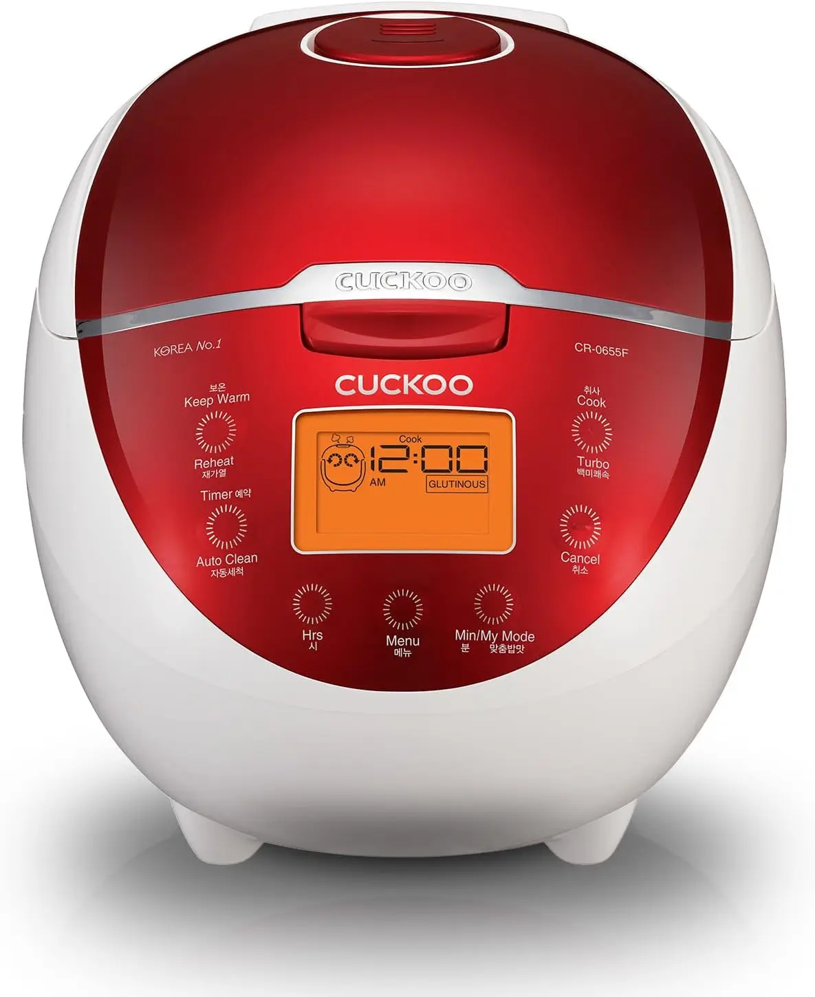 

CUCKOO CR-0655F | Рисоварка с 6 чашками (НЕОБРАБОТАННАЯ) Micom | 12 вариантов меню: белый рис, коричневый рис и многое другое, антипригарный внутренний горшок