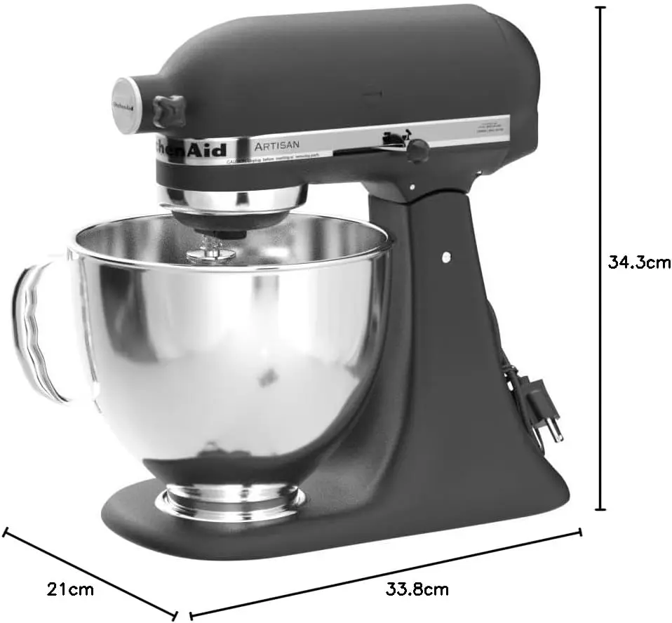 KSM150PSBK Artisan 5 Quart Stand Mixer, Cast Iron