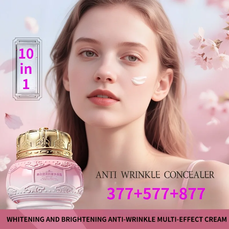 

Крем-комплекс 377+577+877 для отбеливания, осветления, укрепления и борьбы с морщинами, многофункциональный, против тусклости, пигментных пятен и потери упругости кожи