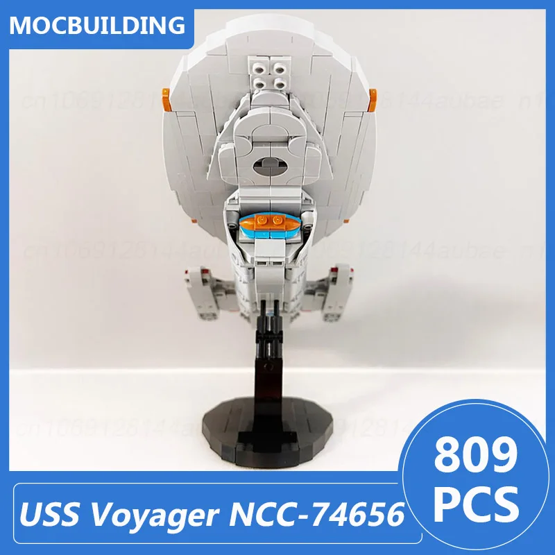 USS Voyager NCC-74656 Model Moc Building Blocks Diy Assemble Bricks Space Educational Creative Collection Xmas Toys Gifts 809PCS