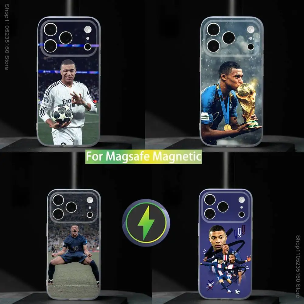 

Football Star-M-MbappeS-S For iPhone 11,12,13,14,15,16,17,Pro,Max,Plus,Mini,SE4,E Phone Case With Magsafe Wireless
