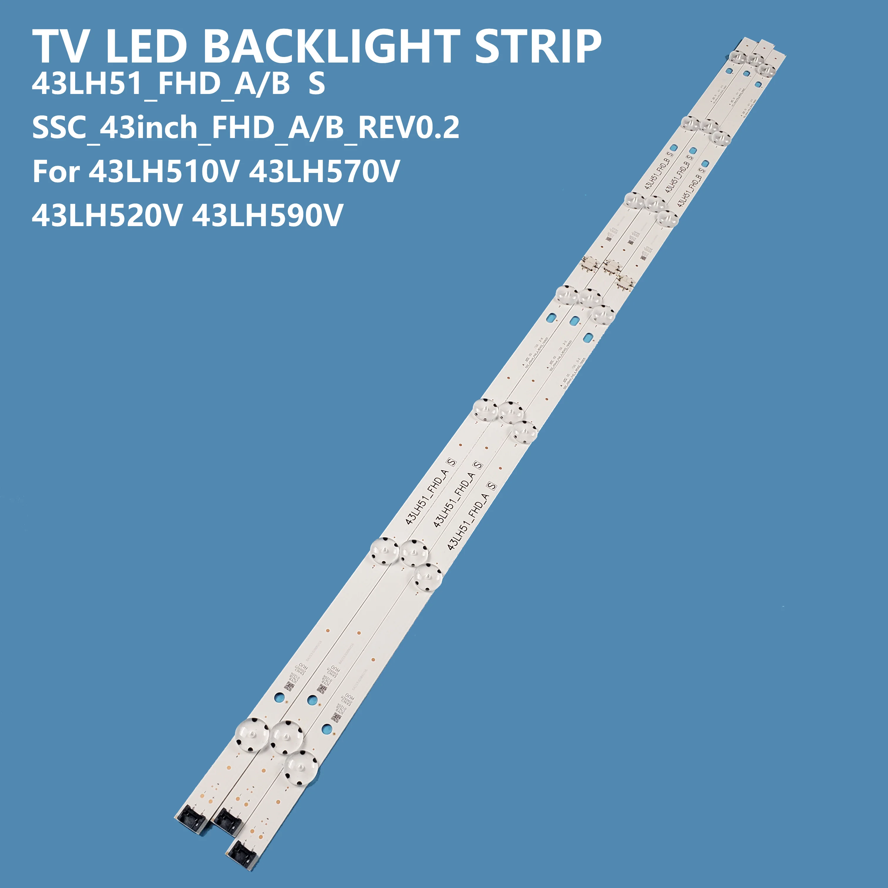 

TV backlight strip 43inch Strip for LED 43LH51_FHD _ A Type For 43lh510V 43lh570V 43LH520V 43LH590V Use LCD TV Backlight Bar