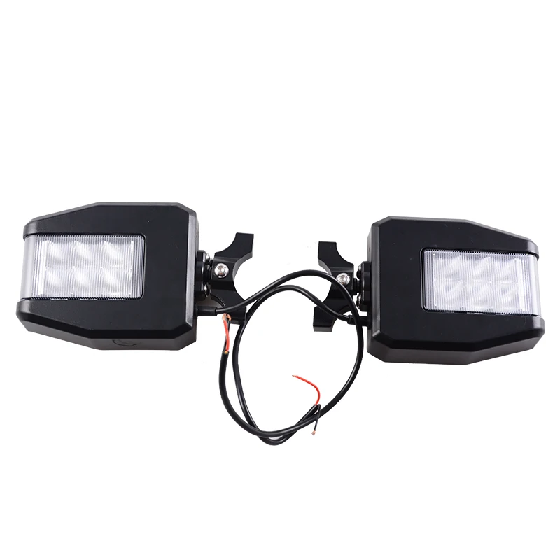 

Rear View Adjustable Folding Side Mirrors with Day Running Light for P-olaris CAN A-M UTV