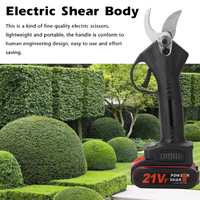Brushless Electric Pruning Shears Garden Tool Battery Pruner Cordless Electric Garden Scissors Fruit Tree For 88VF 21V Battery