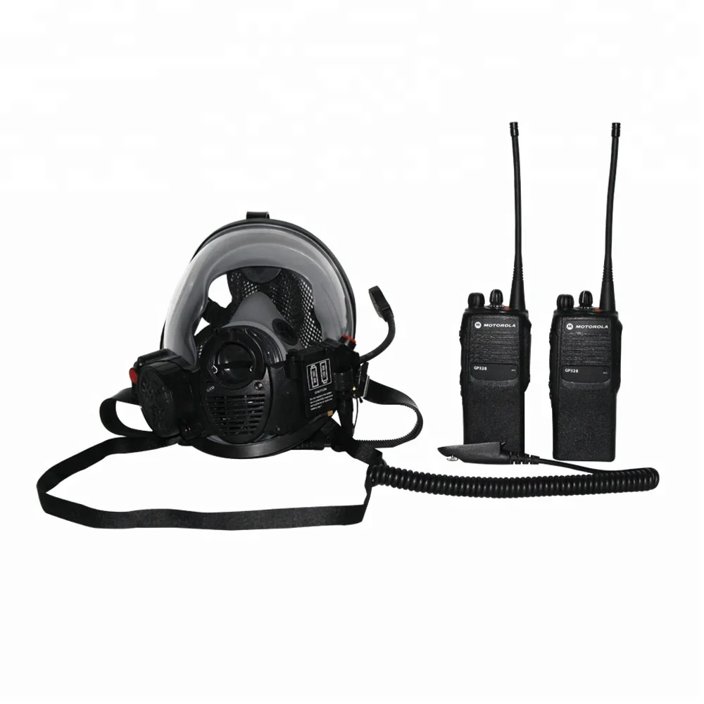Radio Communication Gas Mask / Talk-Around Communication Gas Mask / Air Breathing Apparatus Gas Mask