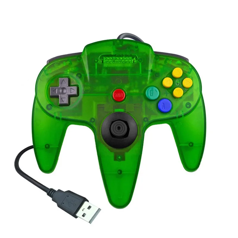 Usb Bedrade N64 Gamepad Joystick Voor Originele Nplan 64 Console Usb Controller Gaming Joystick Voor Nplan N64 Gamepad