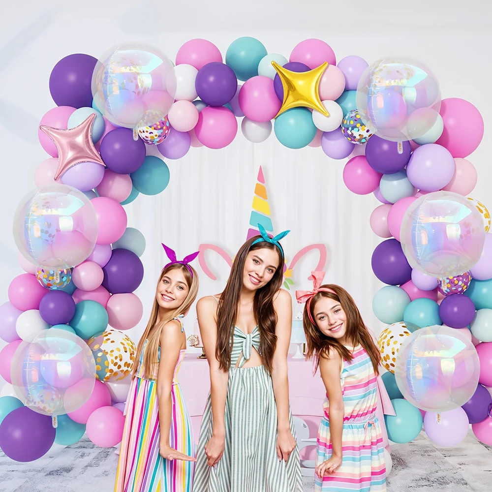 6 Stück schillernde runde Folienballons Riesige 4D klare runde 22 Zoll Mylar-Luftballons Geburtstag Hochzeit Abschlussball Party Dekorationen Lieferungen – Detail 6